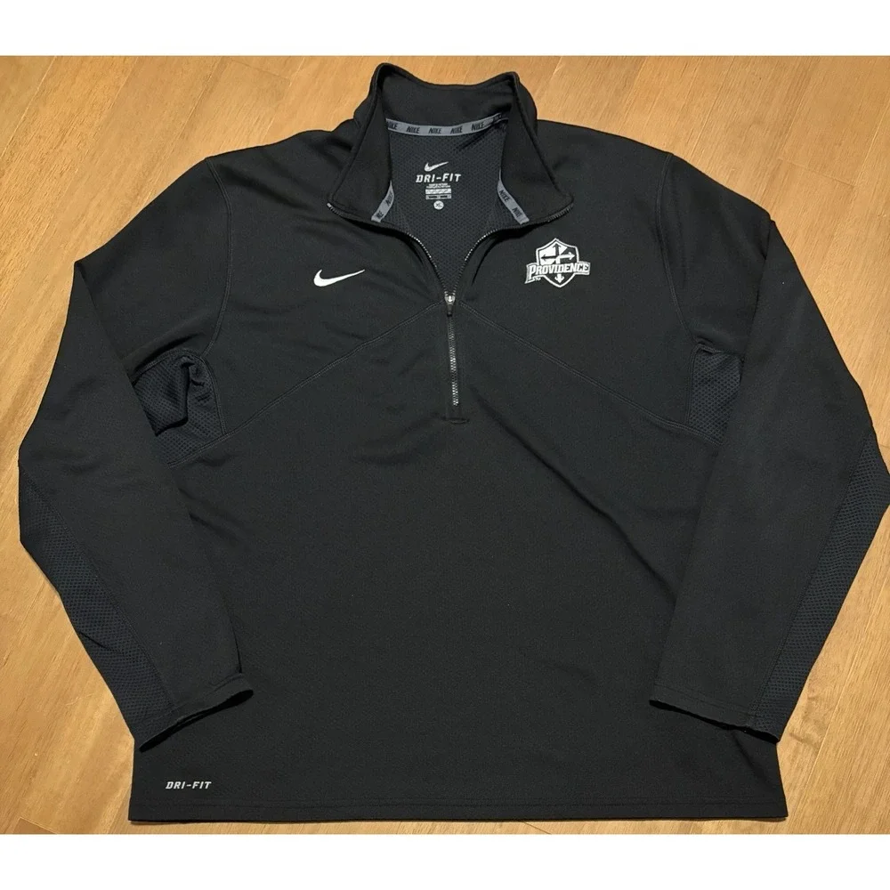 Providence College Friars Nike 1/4 Zip Dri Fit Black XL NCAA Hockey Basketball